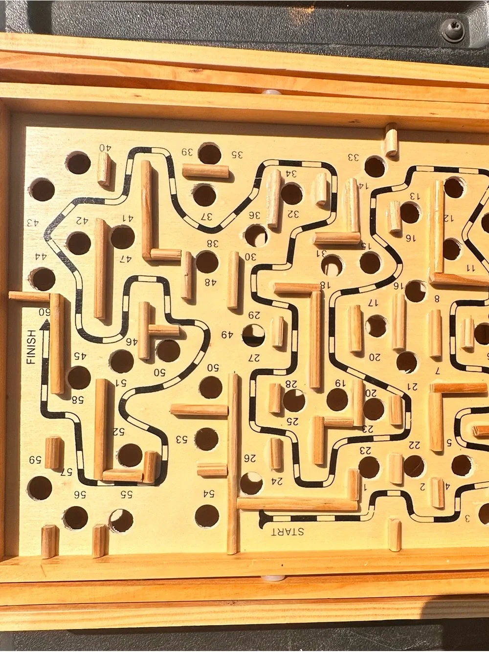 Vintage Pavilion Labyrinth Wooden Maze Puzzle-BOARD ONLY